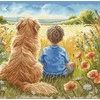 Ava Stitch Siuvinėjimo kryželiu rinkinys „Geriausias draugas“ paveikslui