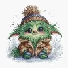 Ava Stitch Žalias monstriukas – kryželiu siuvinėjimo rinkinys AVA-P079