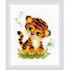 Baby Tiger siuvinėjimo rinkinys iš RIOLIS Nr.: 1995