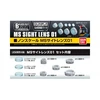 Bandai Builders Parts HD MS Sight Lens 01 skaidrūs lęšiai modeliams 61950