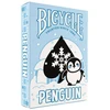 Bicycle Penguin žaidimo kortos su pingvinų iliustracijomis