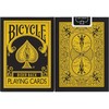 Bicycle Reverse geltonos ir juodos žaidimo kortos magams ir pokeriui