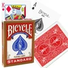 Bicycle Rider Standard pokerio kortos su auksiniais kraštais – raudonos