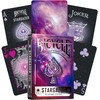 Bicycle Stargazer 201 purpurinės kortos – kosminis dizainas, pokeriui ir triukams