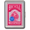 Bicycle vandeniui atsparios 100% plastikinės kortos, raudonos spalvos