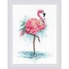 Riolis Siuvinėjimo rinkinys Žydintis flamingas 18x24 SR2117