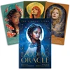 Blue Angel Mėlyna Angel Kolekcionuojamos Kortelės - Mėlyna Angel Zodiac Oracle 54 Cards Guidebook