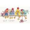 Bothy Threads Siuvinėjimo kryželiu rinkinys „Knit Chicks“, Margaret Sherry, 33x18 cm