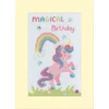 Bothy Threads Siuvinėjimo kryželiu rinkinys-atvirukas „Magical Birthday“ gimtadieniui