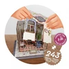 Buki France Medinė miniatiūrinė diorama-dėlionė „Floristikos studija“ su LED, 243 det.