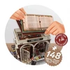 Buki France Miniatiūrinis knygynas – medinė 3D diorama dėlionė su LED, 148 det.