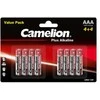 Camelion Plus AAA 1.5V šarminės baterijos, rinkinys 8 vnt.