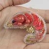 Charivna Mit Brošės siuvinėjimo karoliukais rinkinys „Krevetė“ Crystal Art