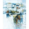 Charivna Mit Siuvinėjimo kryželiu rinkinys Prieplauka, su spaudu ir karoliukais, 24x30 cm