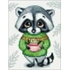 Hobilt Cute Racoon 15х20 Deimantinio Paveikslo komplektas Cs2701
