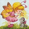 Hobilt Fairy with Kitten Deimantinio Paveikslo komplektas CS2496