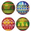 Crafting Spark Kalėdiniai pakabukai – siuvinėjimo kryželiu rinkinys, plastikinė kanva, 4 vnt