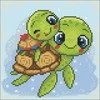Hobilt Little Turtles 20х20 Deimantinio Paveikslo komplektas Cs2536