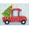 Hobilt New Year Lorry 20х15 Deimantinio Paveikslo komplektas Cs2693