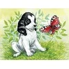 Hobilt Puppy and Butterfly 40х30 Deimantinio Paveikslo komplektas Cs2675