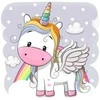 Hobilt Rainbow Unicorn 20х20 Deimantinio Paveikslo komplektas Cs2703