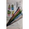 Crafting Spark Siuvinėjimo kryželiu rinkinys Kaktusas, plastikinė kanva 14ct, 21 spalvos