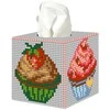Crafting Spark Siuvinėjimo kryželiu rinkinys „Keksiukai“, plastikinė drobė, 13 spalvų