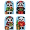 Crafting Spark Siuvinėjimo kryželiu rinkinys „Panda“, 14 ct, 15 spalvų, 8×12 cm