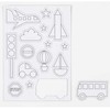 Dėlionė CREATIV Spalvinami magnetukai "Transportas", 3+