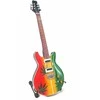 Indominiguitars Bob Marley stiliaus kolekcinė mini gitara iš mahagono – reggae gerbėjams