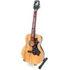 Indominiguitars Kolekcinė mini gitara „Elvis“ stiliaus, mahagonas, rankomis dažyta, su stovu