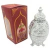 Deco Gifts Elegantiškas balto sidabro Fabergé kiaušinis su rožėmis, atsidarantis