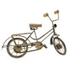 Mirtop Retro dviračio figūrėlė – metalas ir medis, vintage dekoras dviratininkui