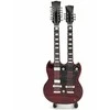 Indominiguitars Led Zeppelin mini gitara – Jimmy Page dvigubo grifo, kolekcinė, rankų darbo