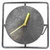 Mirtop Metalinis apvalus sieninis laikrodis, juodas ciferblatas, auksinės rodyklės 20cm
