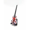 Indominiguitars Mini mahagoninė gitara 15 cm, Paul McCartney stiliaus, su stovu – kolekcinė