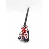 Indominiguitars Mini mahagoninė gitara 15 cm, Paul McCartney stiliaus, su stovu – kolekcinė