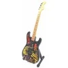 Indominiguitars Guitar Heroes serijos kolekcinė mini gitara, raudonmedžio, 1:4