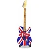 Deco Gifts Rolling Stones mini gitara 1:4 – rankų darbo, kolekcinė, su stovu, fanams
