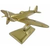 Mirtop Spitfire lėktuvo modelis, aliuminis, auksinis – legendinio naikintuvo dovana