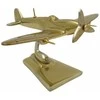 Mirtop Spitfire lėktuvo modelis, aliuminis, auksinis – legendinio naikintuvo dovana