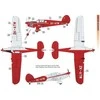 Dora Wings Percival Proctor Mk.III civilinis 1/48 – plastikinis lėktuvo modelis