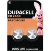 Duracell CR2450 ličio baterijos 3V, 2 vnt., raktams ir laikrodžiams