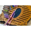 Embroidery Craft Siuvinėjimo ričių organizatorius 18 vietų – faneros laikiklis 3 mm