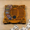 Embroidery Craft Siuvinėjimo siūlų ritinėlių organizatorius 23 vietoms, fanera