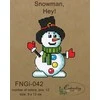 Embroidery Craft Kalėdinis kryželių siuvinėjimo rinkinys su sniego seniu – puiki dovana