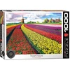 Tulip Eurographics 1000 detalių dėlionė „Tulpių laukai“ 67×49 cm – ryškus pavasario peizažas