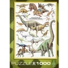 Eurographics Dėlionė 1000 vnt. - Juros periodo dinozaurai