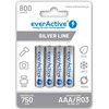everActive Sidabrinis Line AAA įkraunamos baterijos 4 vnt. (R03, 1.2V)