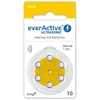 Everactive Ultrasonic 10 (PR70) klausos aparatų baterijos, 6 vnt.